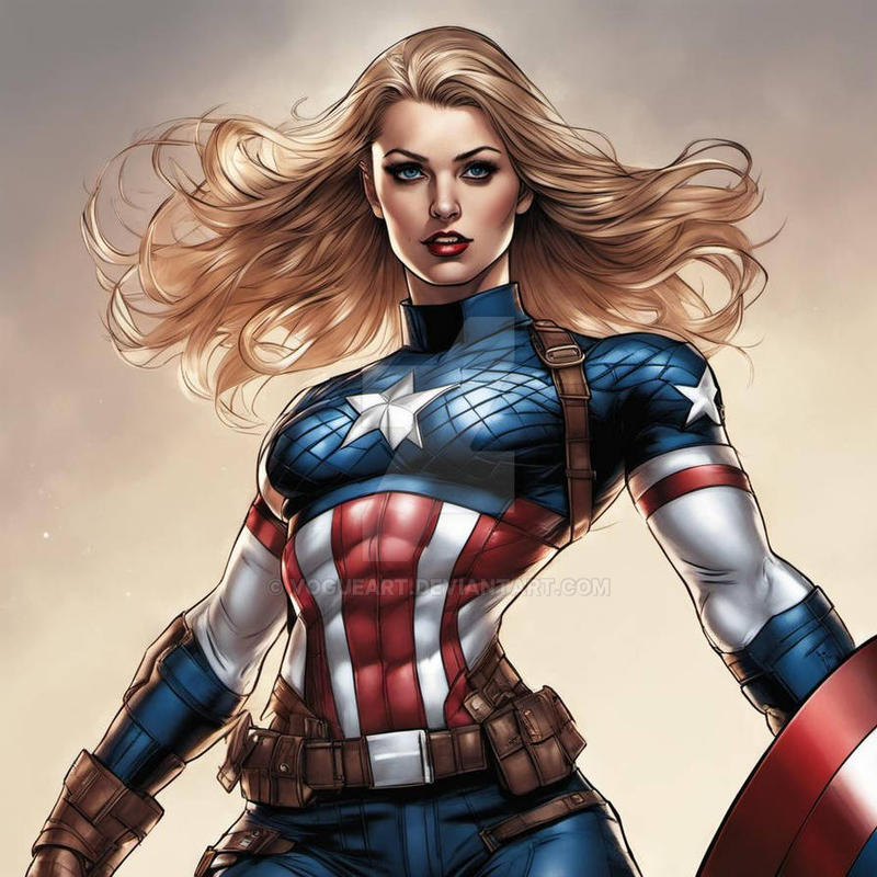 Captean Female Captain America by VogueArt on DeviantArt