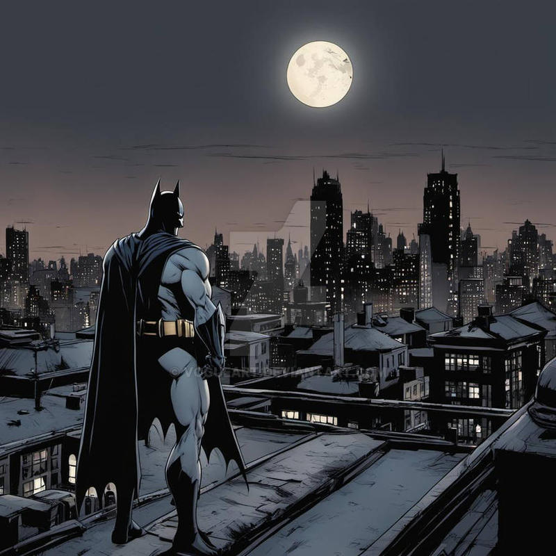 Batman Rooftops Comic Batman Dark Knight - Rooftop by VogueArt on DeviantArt