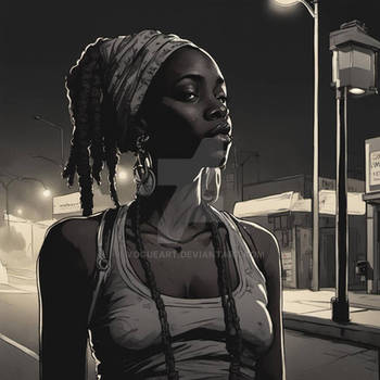 Black Nubian Tank Girl - In To The Night