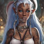 Nubian Tattooed Anime Elf 05