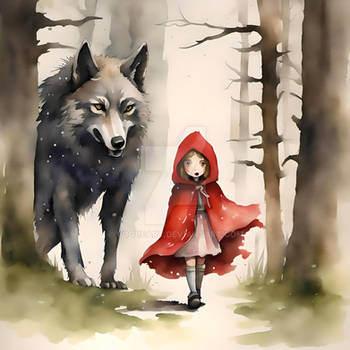 Unaware - Red Riding Hood With Big Bad Wolf