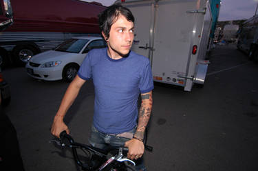 Frank On A Bike