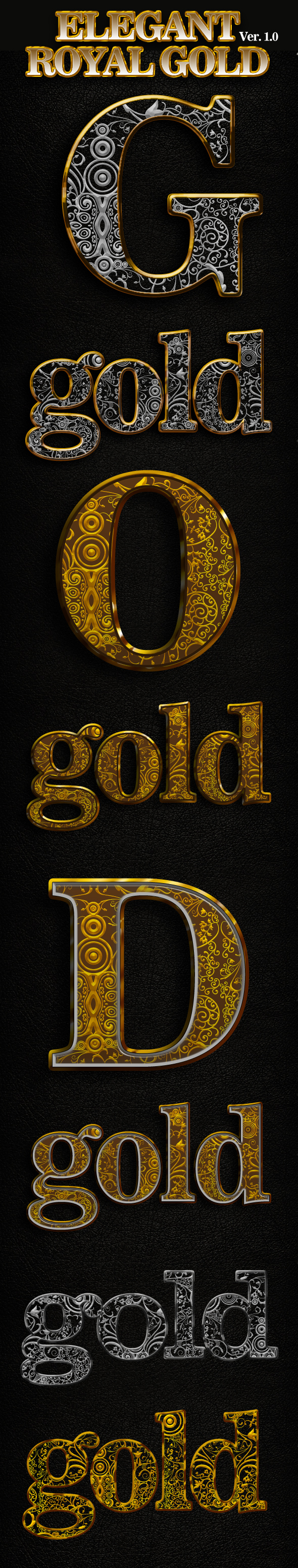 Elegant Royal Gold Photoshop Style