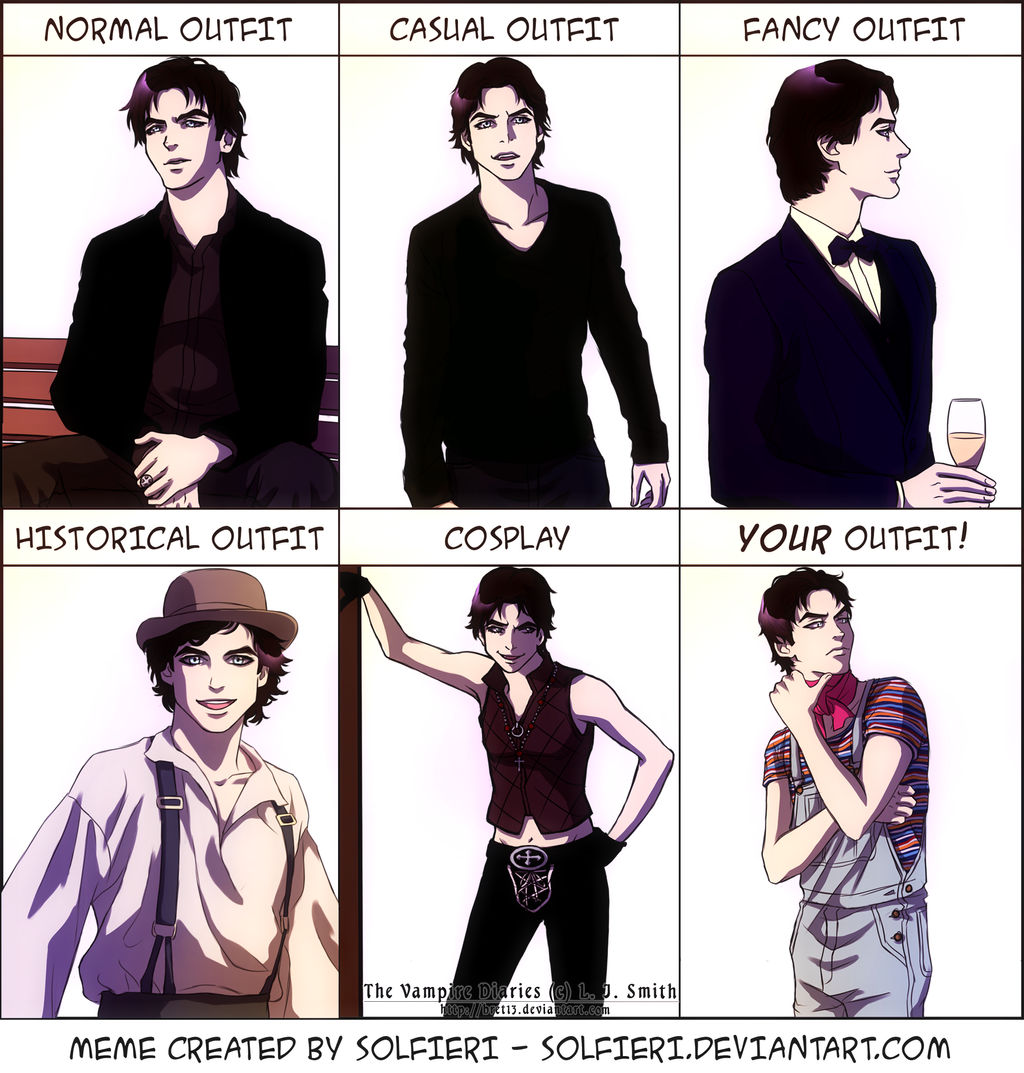 Damon outfit meme