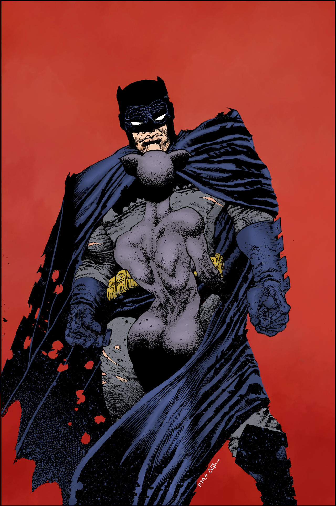 Batman/Catwoman by Frank Miller (colors by me) by MatheusCFoliveira on  DeviantArt
