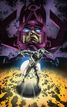 Silver Surfer by Mike Deodato (colors by me)