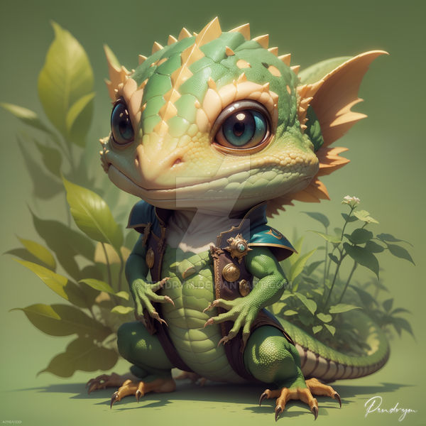Cutest Lizard by pendrym on DeviantArt