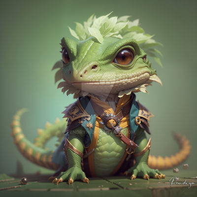 Cute Little Lizard by pendrym on DeviantArt