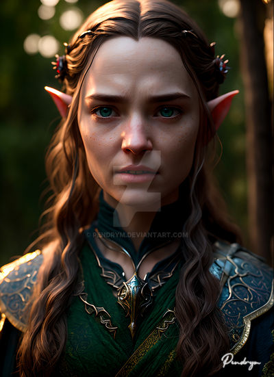 Buff Elf Portrait Elf portrait by pendrym on DeviantArt