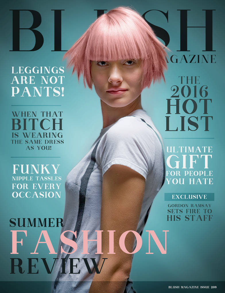 Blush Magazine Cover By Benjaminhaley On Deviantart Blush Magazine Cover By Benjaminhaley On Deviantart