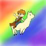 Chibi Daryl rides llama once again!