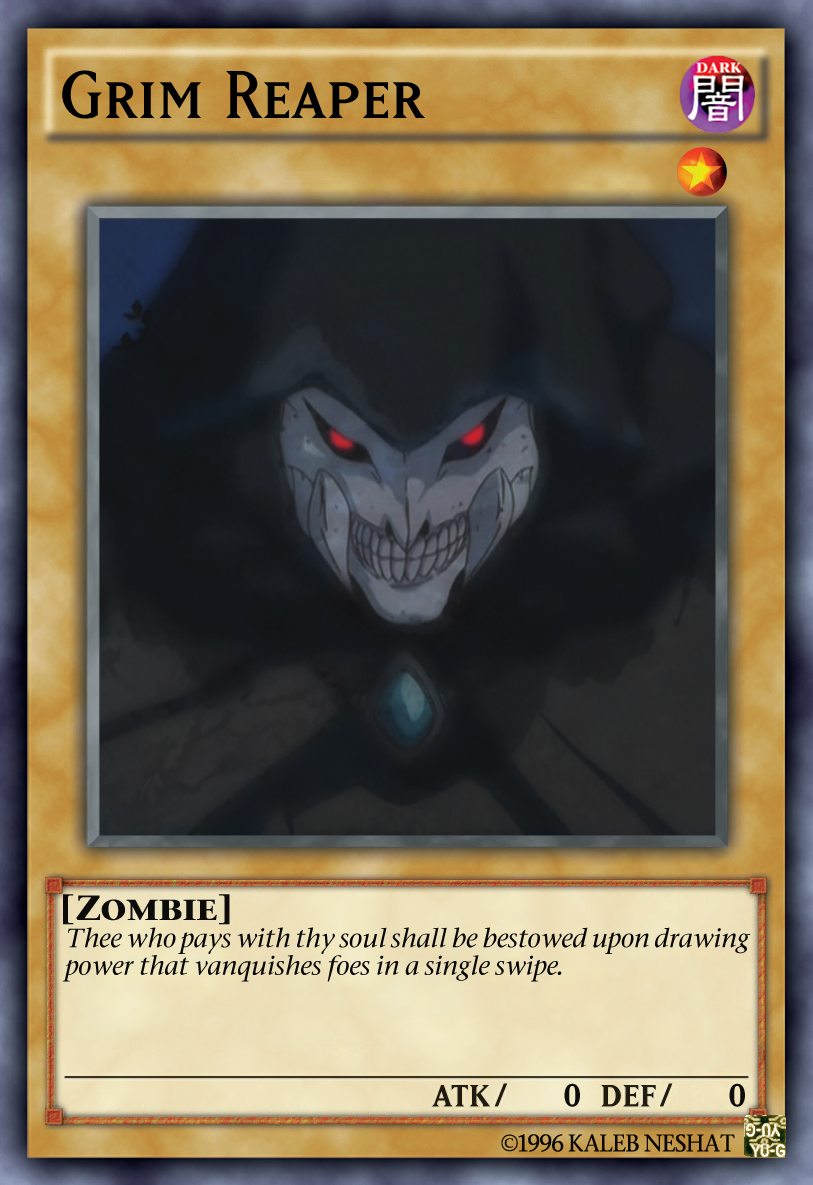 grim reaper yugioh card Pilgrim Reaper | Card Details