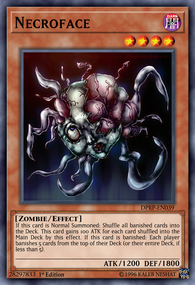 yugioh necroface deck Amazon.com: YU-GI-OH! - Necroface (DPRP-EN039) - Duelist Pack: Rivals of The Pharaoh - 1st Edition