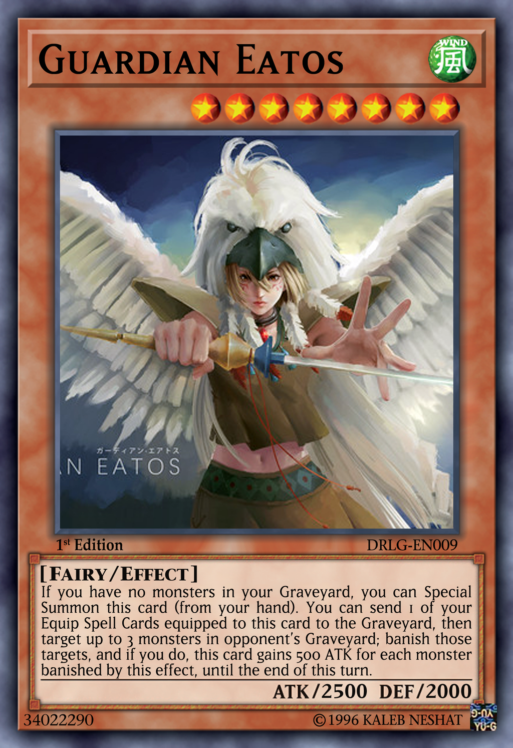 yugioh card guardian eatos Yu-Gi-Oh! - Dragons of Legend you can Special Summon this card from your hand YUGIOH! 1x Guardian Eatos Scr