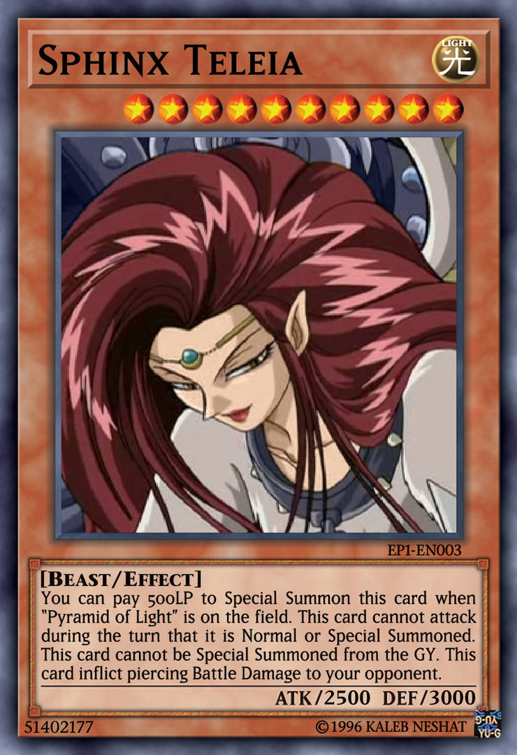 sphinx teleia yugioh card Yu-Gi-Oh Teleia-Light Ultra Rare 2004 Upper Deck Sphinx Teleia EP1-EN003 Unlimited Edition