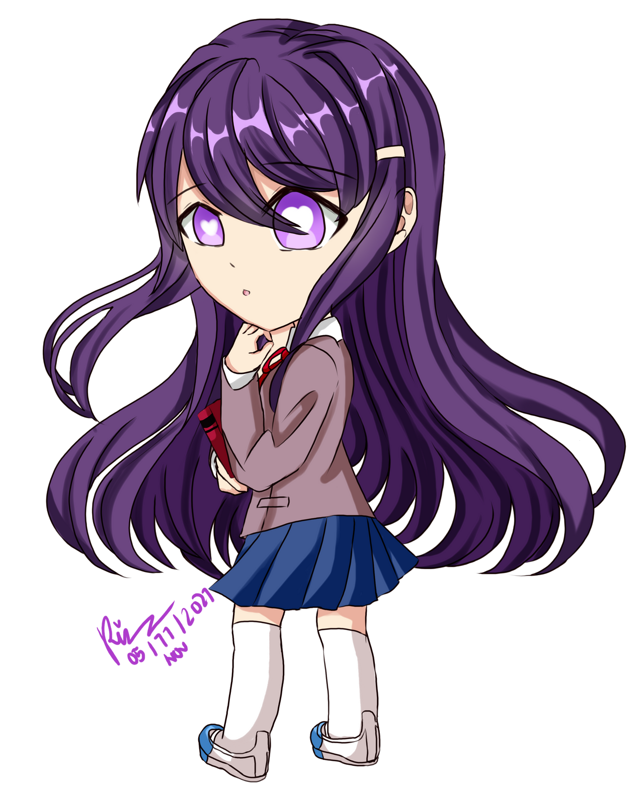 fan Art Yuri DDLC Chibi Version By Makomatsu189 On DeviantArt fan-art-yuri-ddlc-chibi-version-by-makomatsu189-on-deviantart