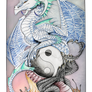 Yin Yang dragon card