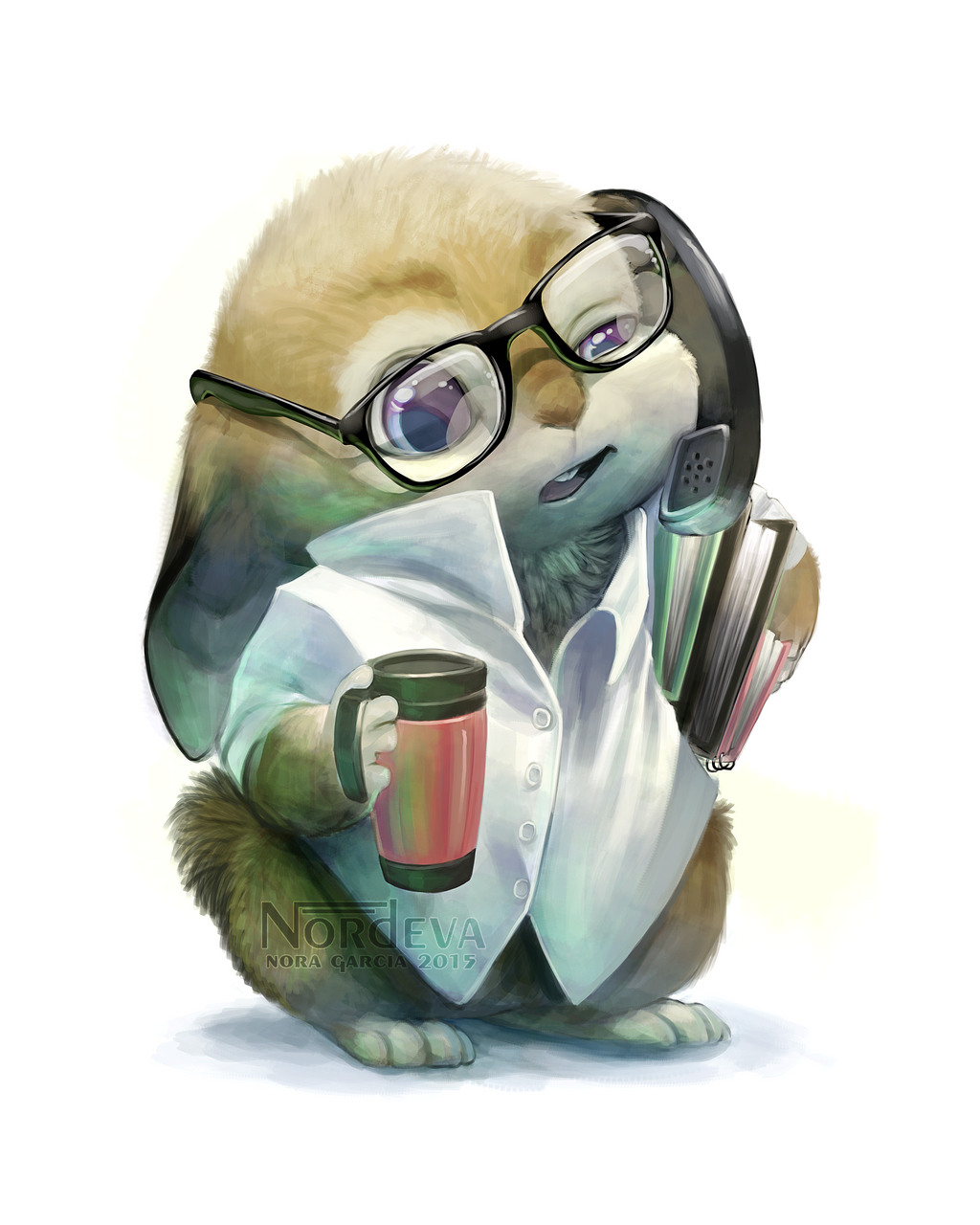 Office Bunny by Nordeva on DeviantArt