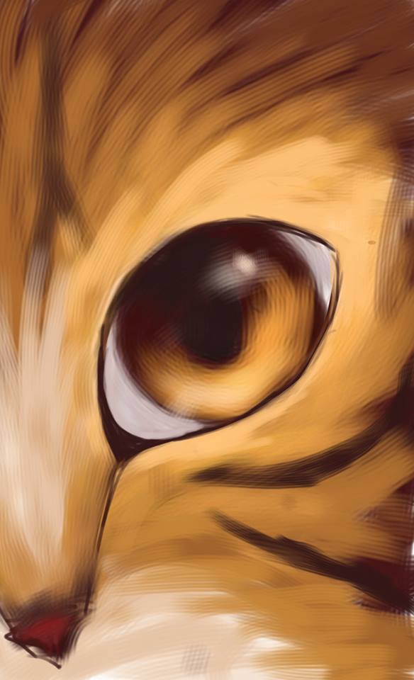 Smartphone art : cat eye