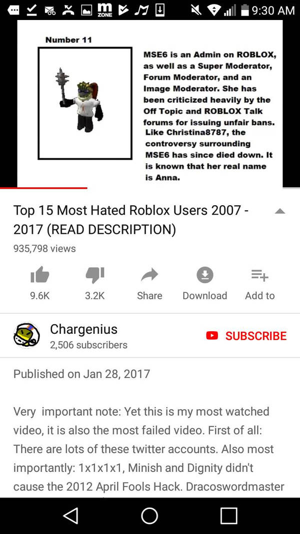 Top 15 Most Hated Roblox Users 2007 2017 6 By - roblox forums down