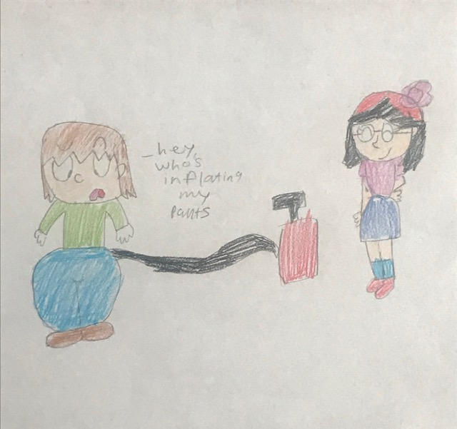 me inflating somethingyano7's pants (request) by Artygrl on DeviantArt