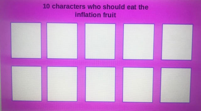 10 characters who should eat the inflation fruit by Artygrl on DeviantArt