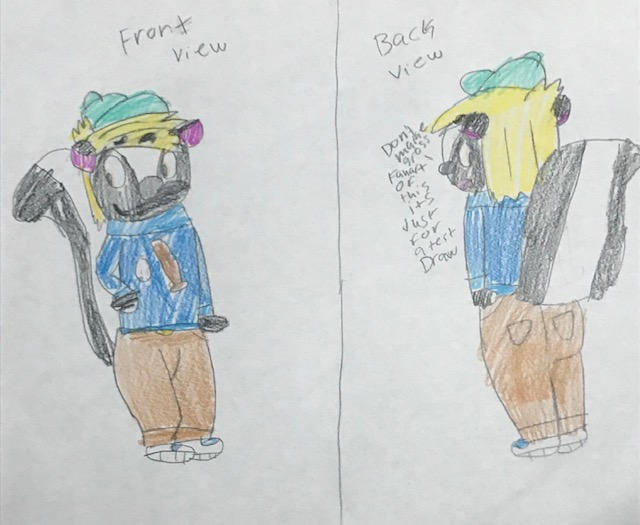 Samuel Skunk Front And Back View By Artygrl On Deviantart Samuel Skunk Front And Back View By Artygrl On Deviantart