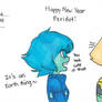 (Steven Universe) New year with Lapis and Peridot