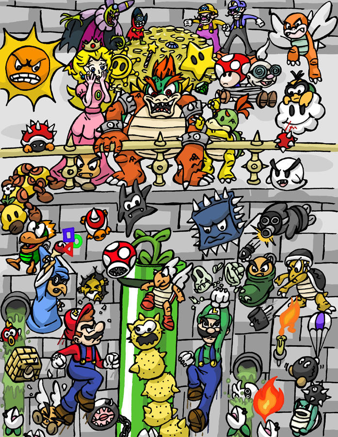 super mario bros enemies by OGthefaygoman on DeviantArt