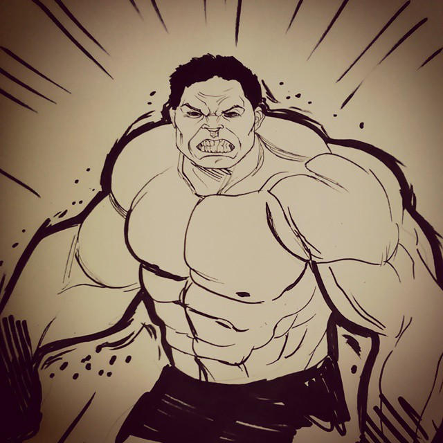 Hulk quick sketch by AndersonNishimura on DeviantArt