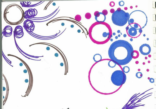 Colorful Swoops circles and swoops by coffee-clorox on DeviantArt