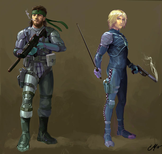 Solid Snake and Raiden