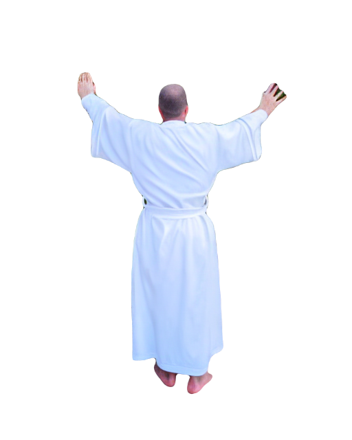 Person In Robe Png Man in white robe praising Jesus Christ AI-PNG by cocoaberi on DeviantArt
