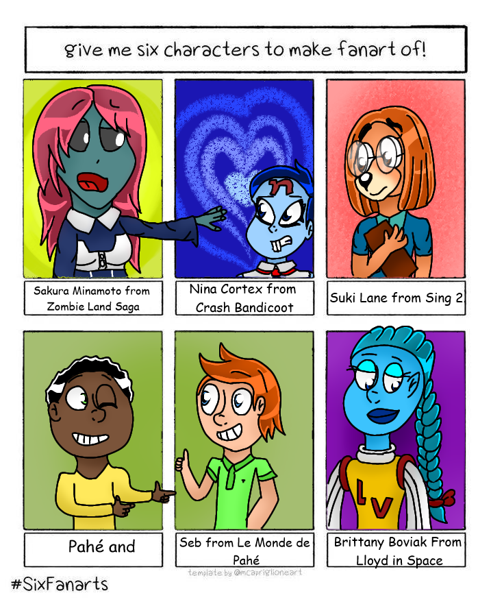 6 Arts Of 6 Charascters