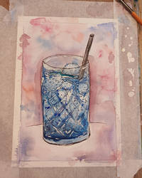 Glass of lemonade