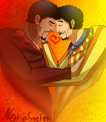 Heart shaped lovers