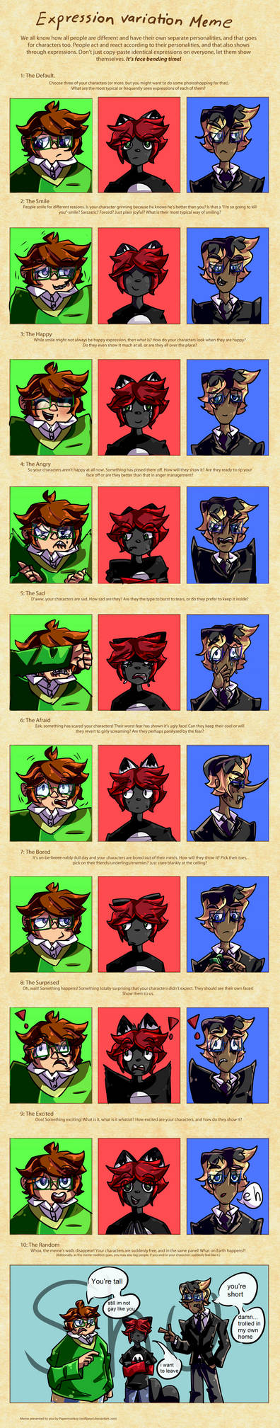 expression variation meme by ziips on DeviantArt