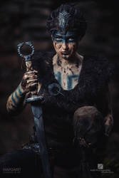 Margaret as Senua - cosplay from Hellblade