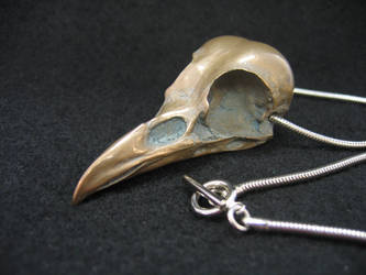 Carion Crow Skull Necklace