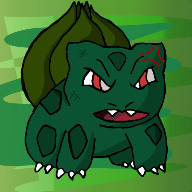 Bulbasaur Grumpy #1 An Angry Bulbasaur by ToastersAndTomatoes on DeviantArt