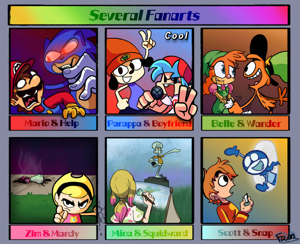 Several Fanarts. by FanaMationDA on DeviantArt