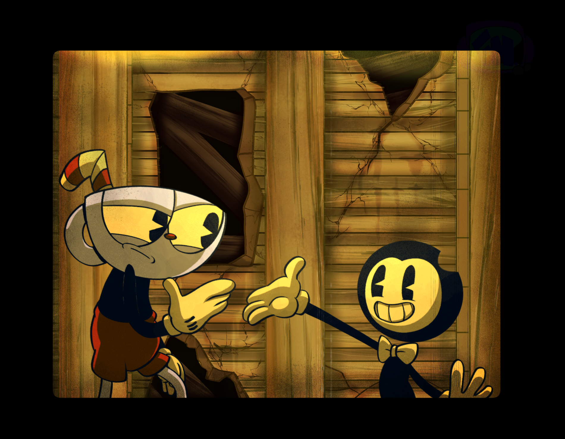 Bendy in Cuphead show again by Galacycutie on DeviantArt