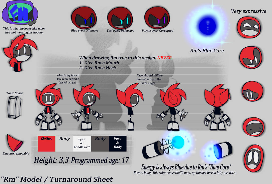 Rm Model Sheet (2021) by FanaMationDA on DeviantArt
