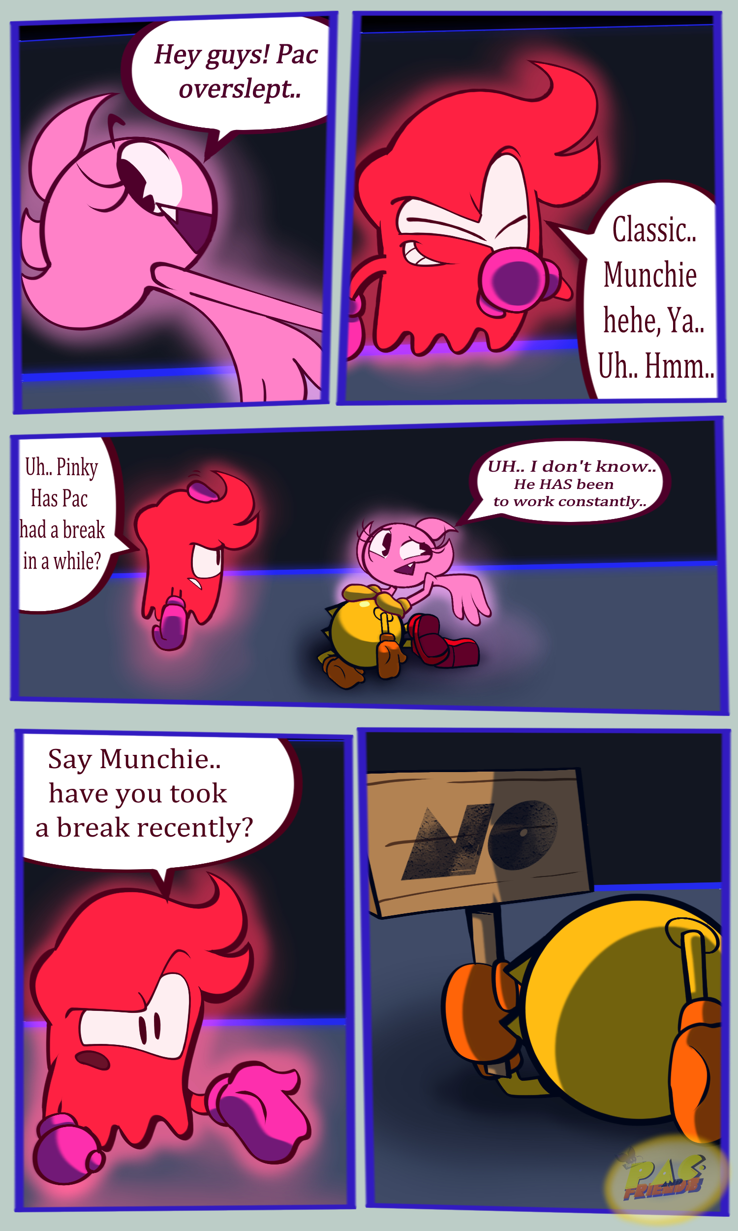 Pac Ink Deviantart Pac Takes a break-1 by FanaMationDA on DeviantArt