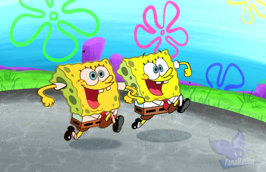 Sponges going for a stroll