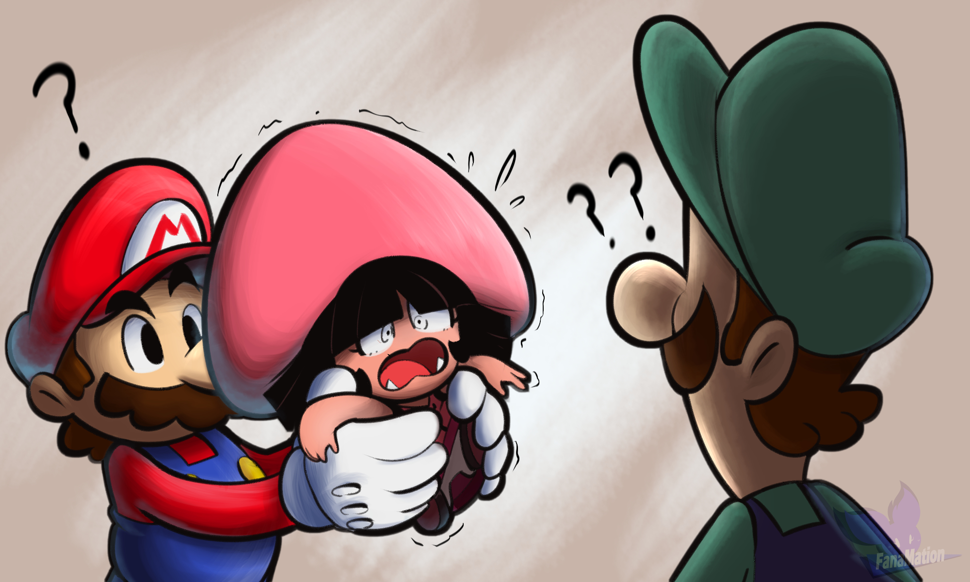 Mario Bros. and the Odd Goomba by FanaMationDA on DeviantArt