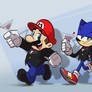Mario and Sonic Suits