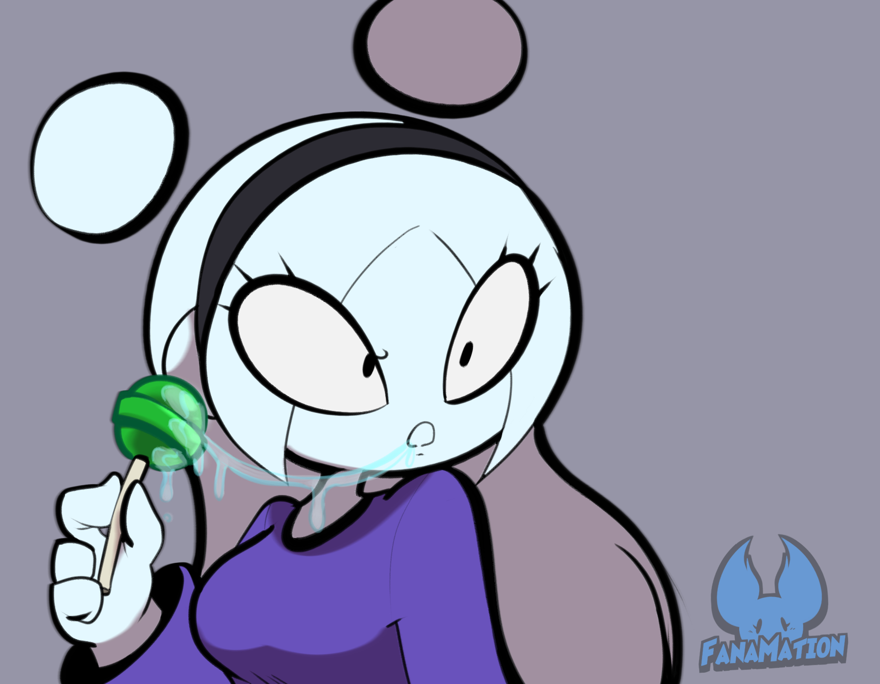 Eupha eating Candy