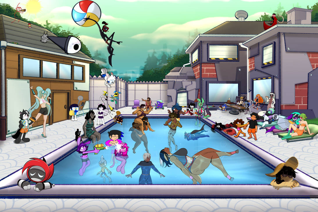 Pool Parti Fnf Pool Party Collab by FanaMationDA on DeviantArt