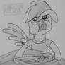 Rainbow Dash is nommin'